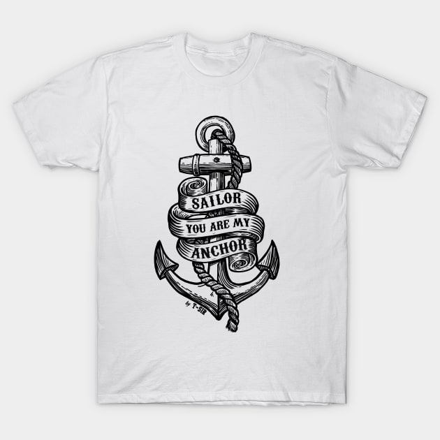 Anchor T-Shirt by OscarPostigo